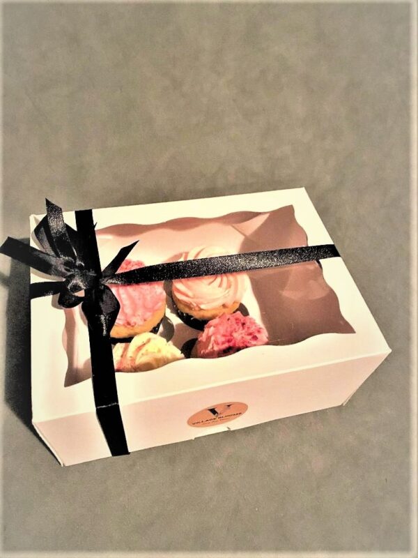 Vanilla Cupcakes Gift Box 4pcs. - Image 2